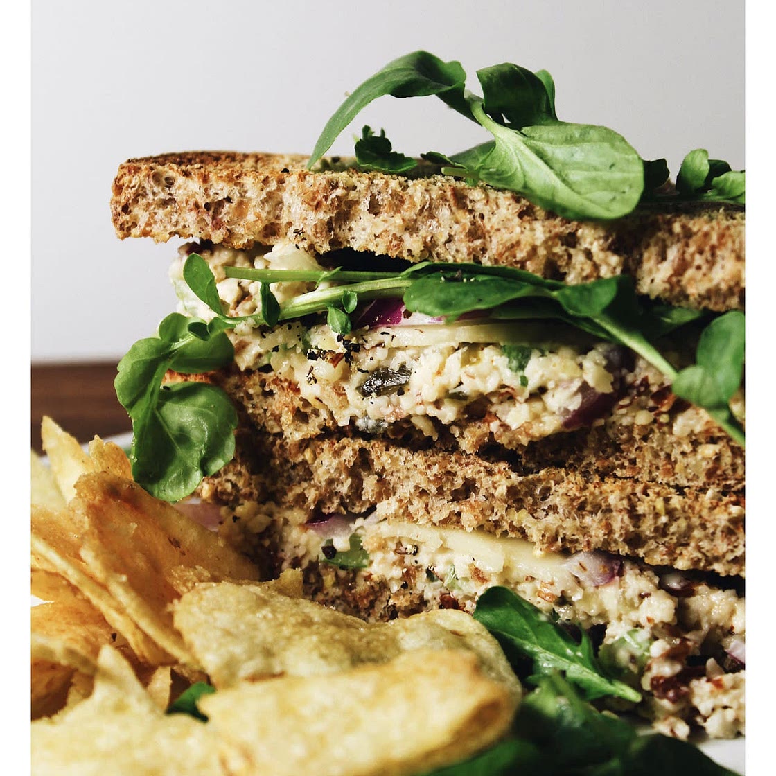 Almond “Tuna” Salad Melt