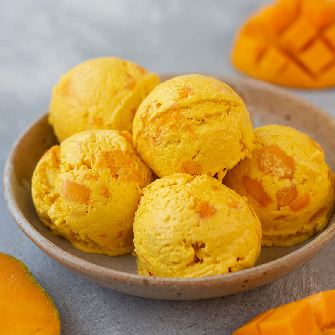 3 Ingredient Mango Icecream 