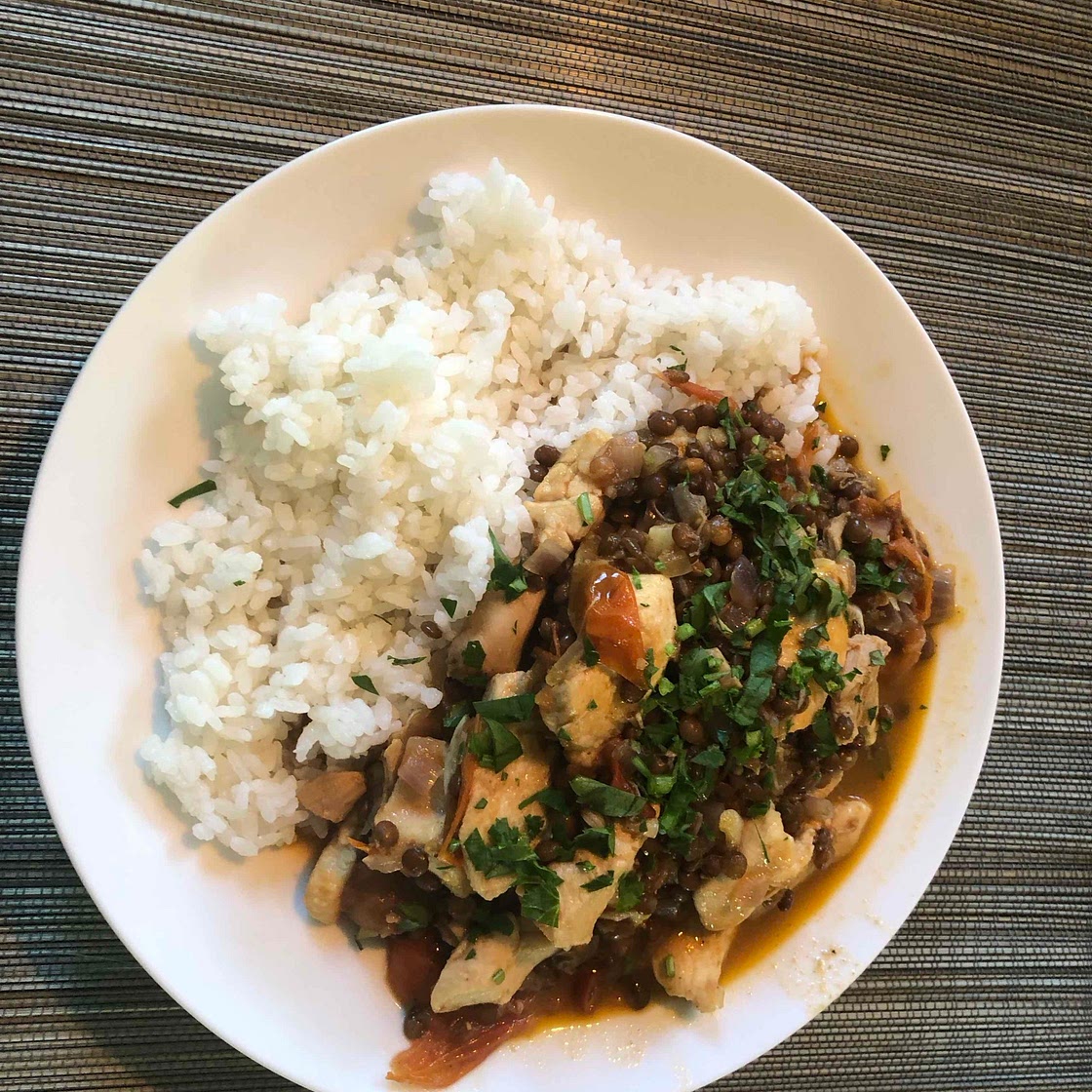 Chicken Lentil Rice Mush