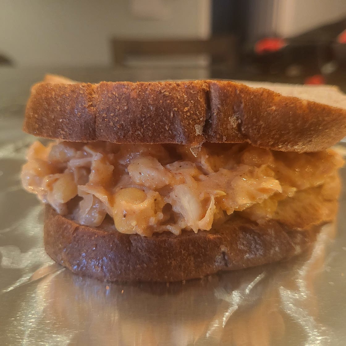 Mashed Chickpea Sandwich