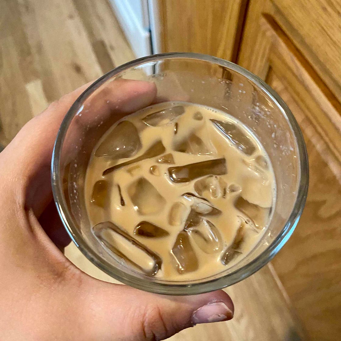 Raspberry Dandy blend oat milk Latte 