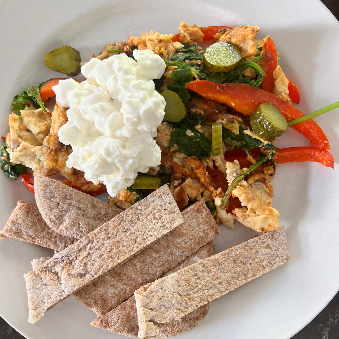 Chloe's Mexican Scrambled Eggs