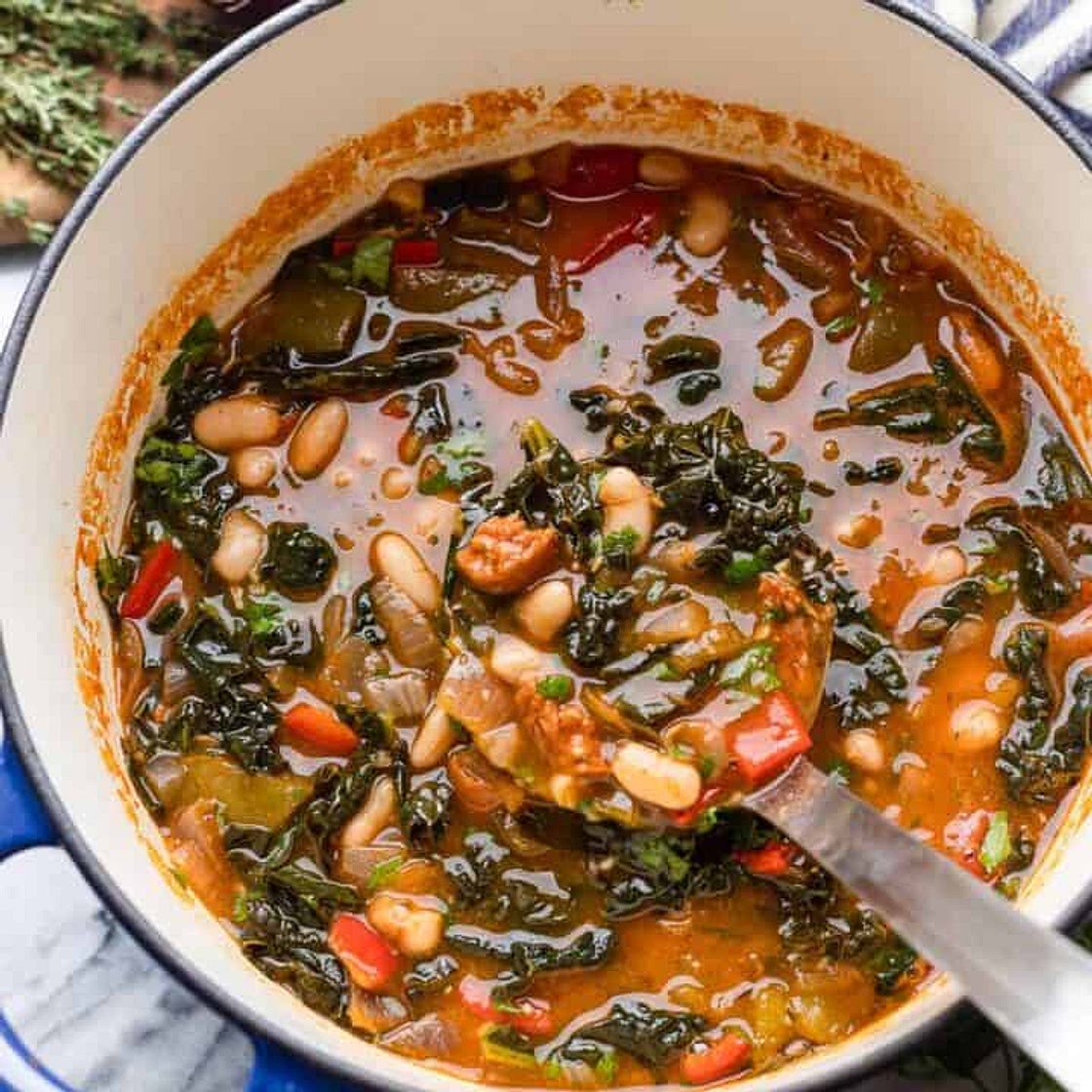 Spanish Chorizo and White Bean Soup