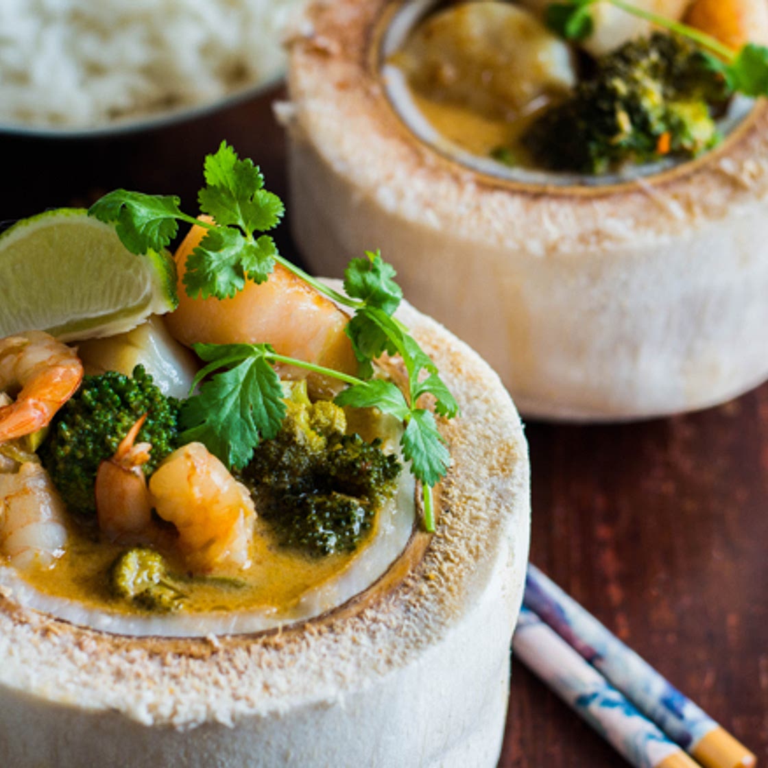 Thai Scallop & Prawn Coconut Curry