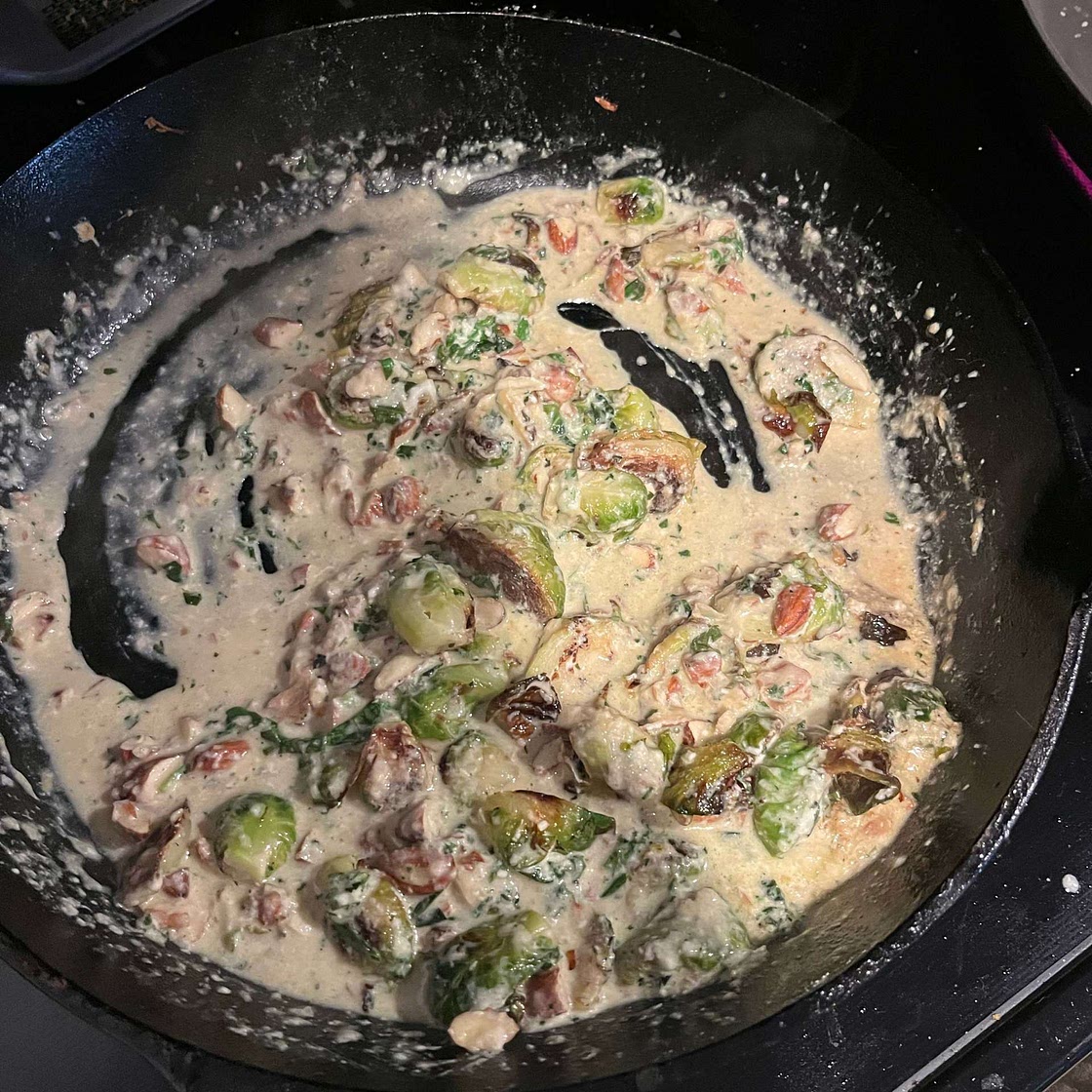 Lemony Fried Brussels Sprouts 