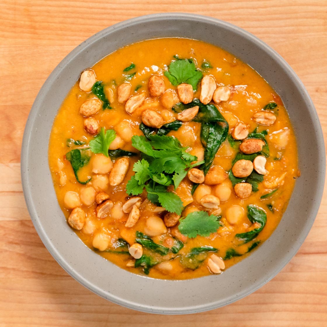 Chickpea & Sweet Potato Peanut Stew