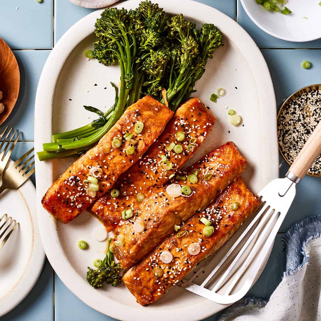 Easy 9 Minute Teriyaki Broiled Salmon