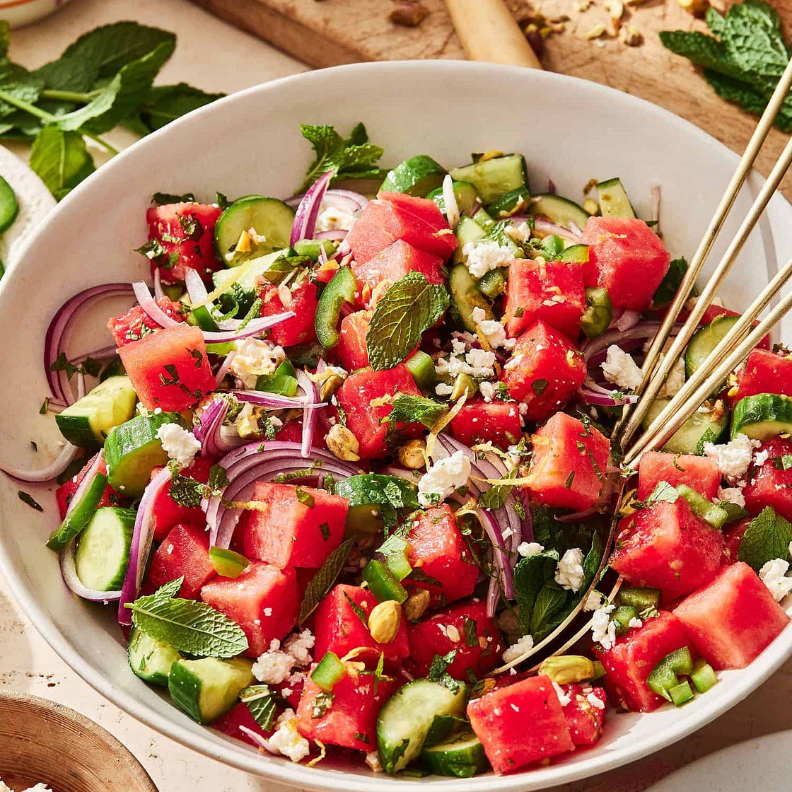 The Ultimate Watermelon Cucumber Salad
