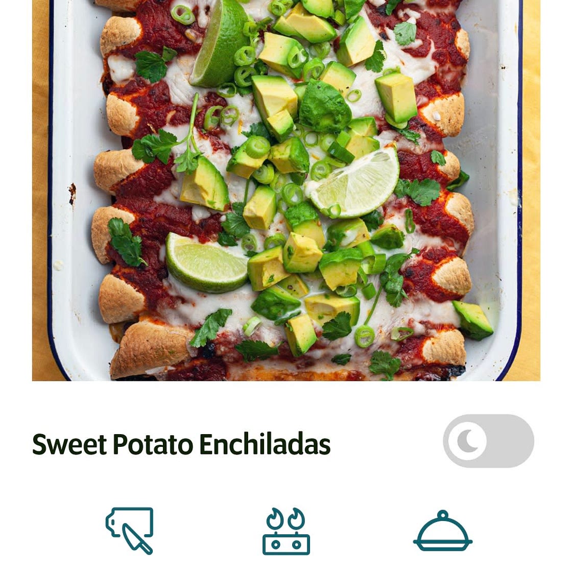 Sweet potato enchiladas