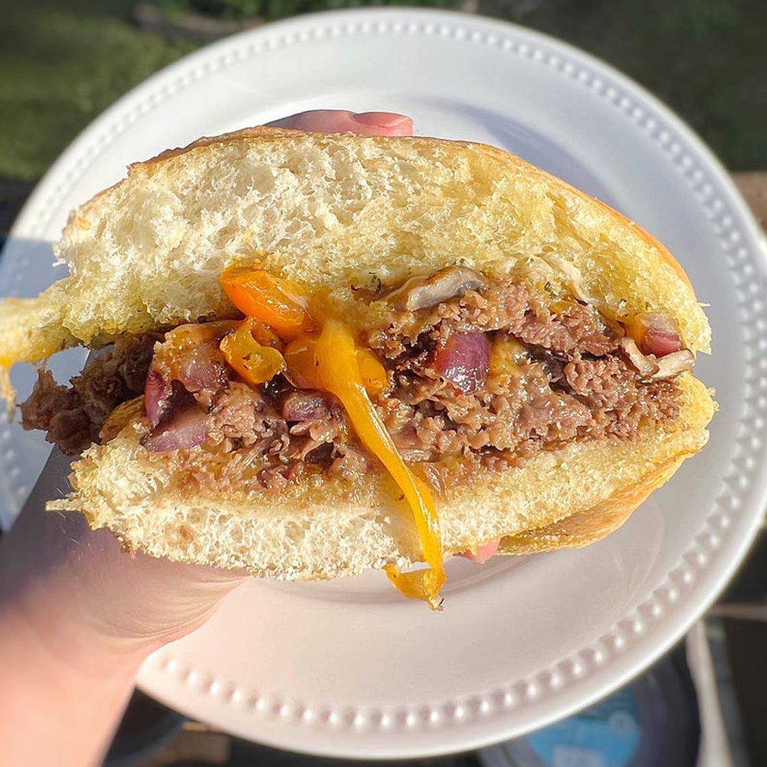 Cheesy Ribeye Steak Sandwich