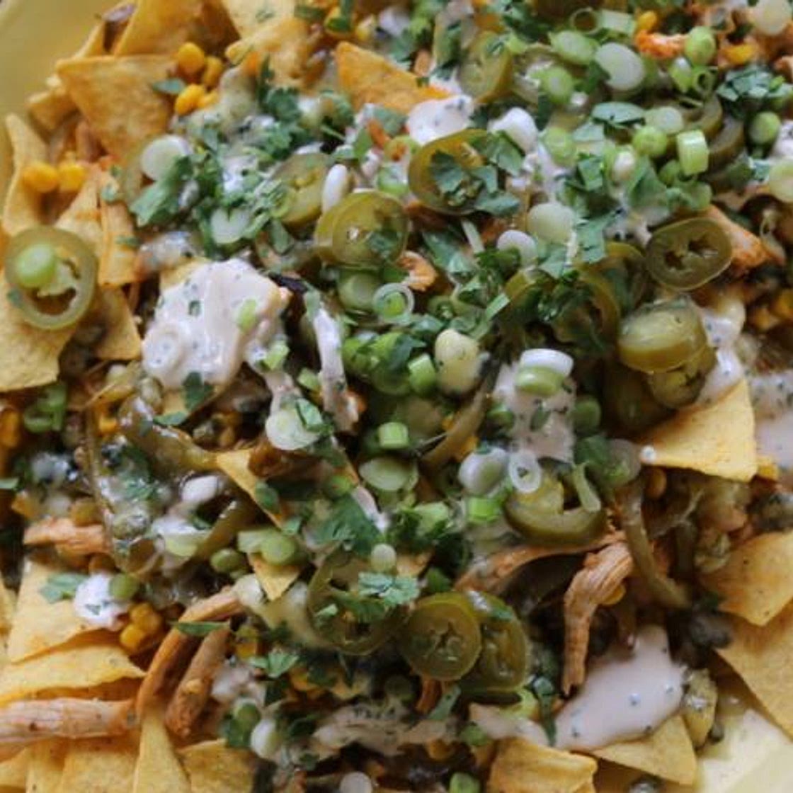 Buffalo chicken nachos (new)