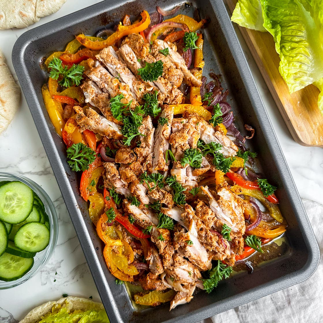 Chicken Fajita Pitas