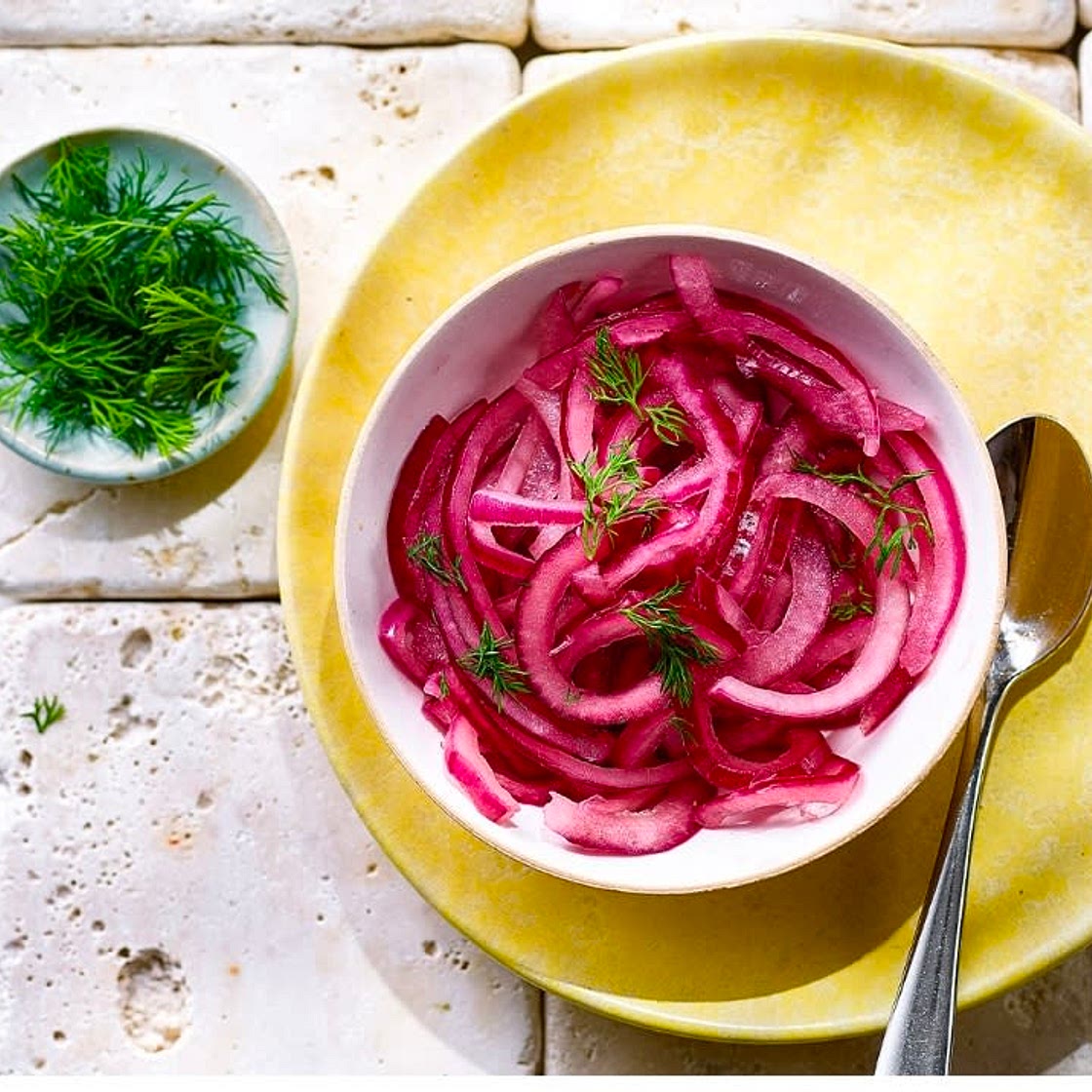 Quick Pink Pickled Onions