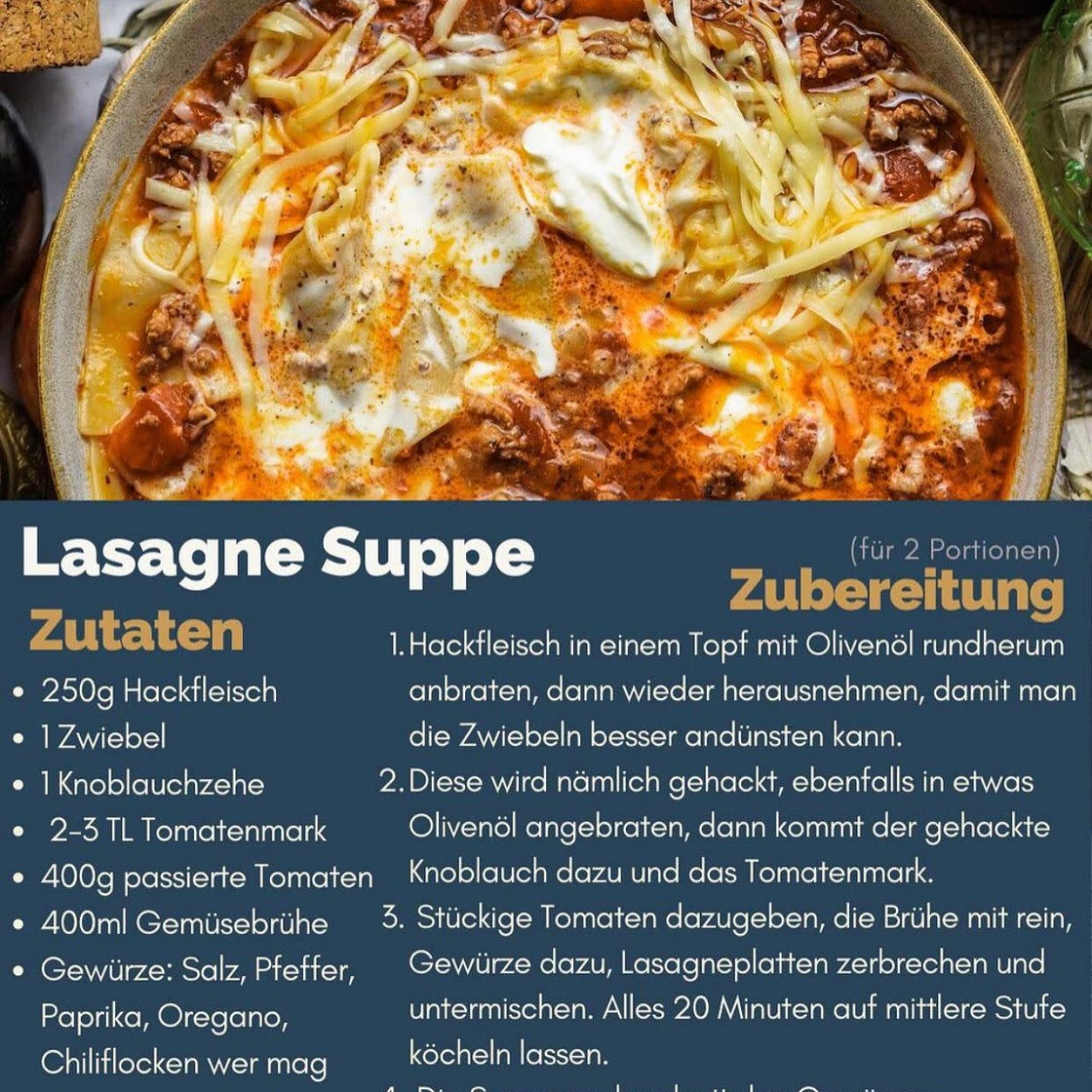 Lasagne Suppe