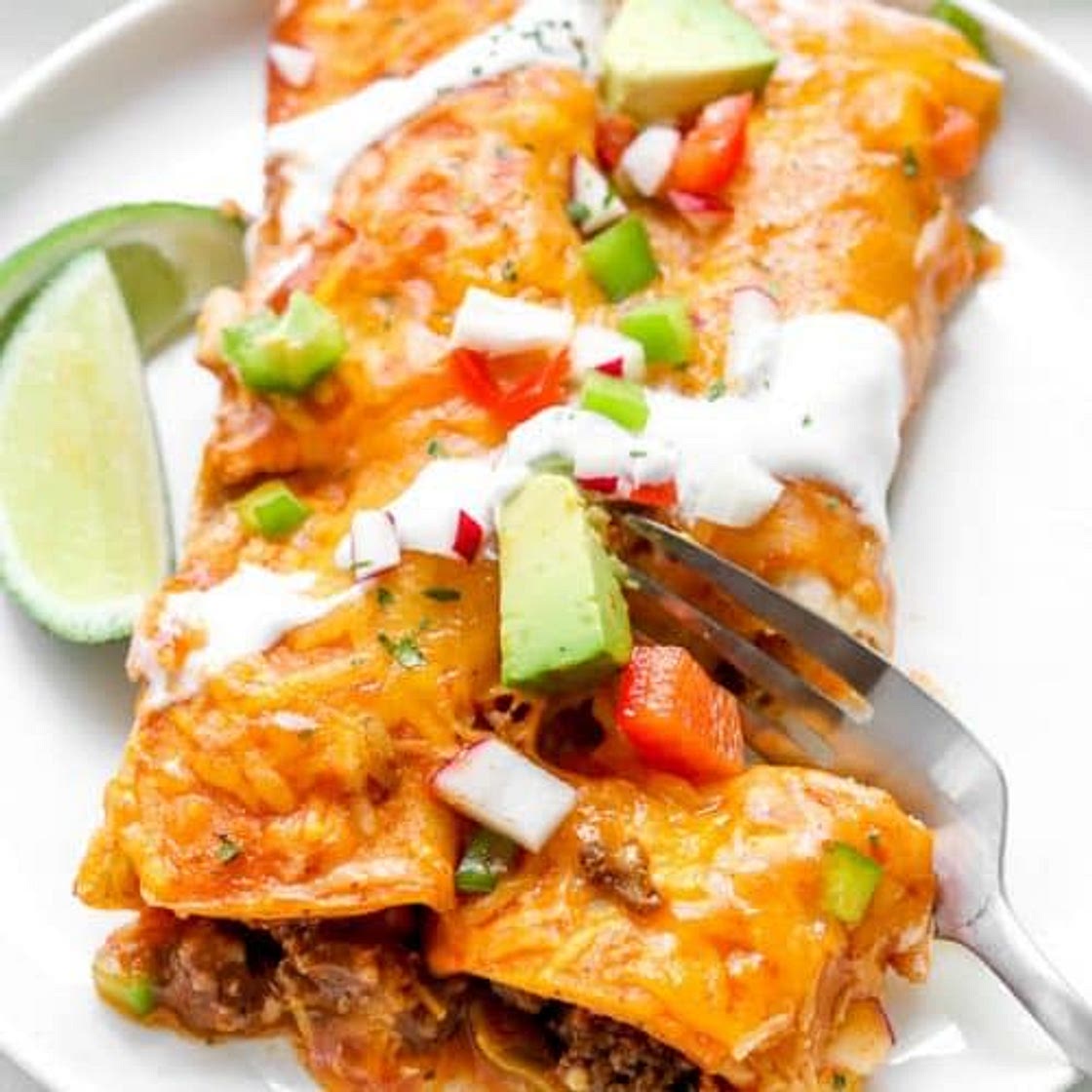 Dude Diet Enchiladas