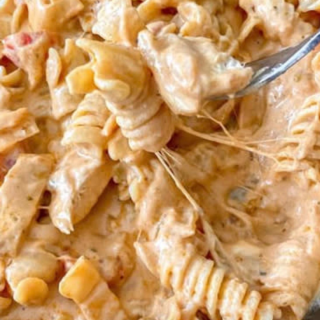 creamy chicken pasta with tomato sauce