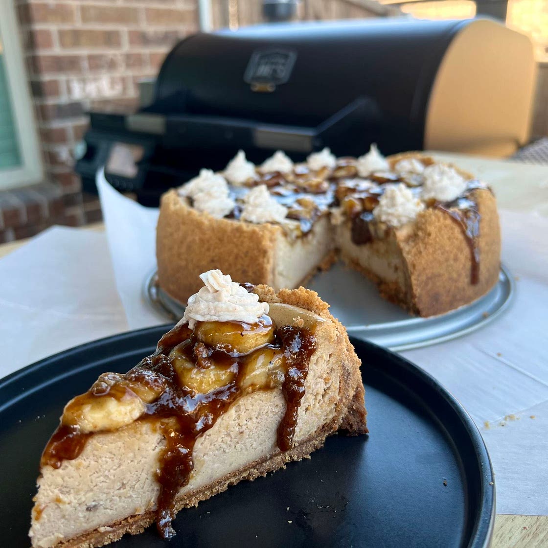 Smoked Banans Foster Cheesecake 