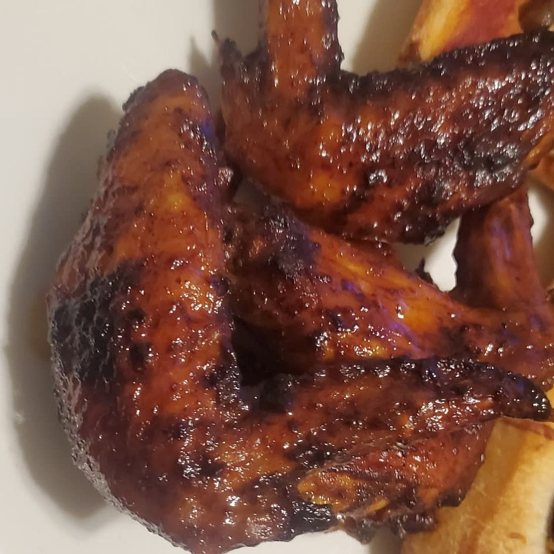 Honey Buffalo Air fryer Wings