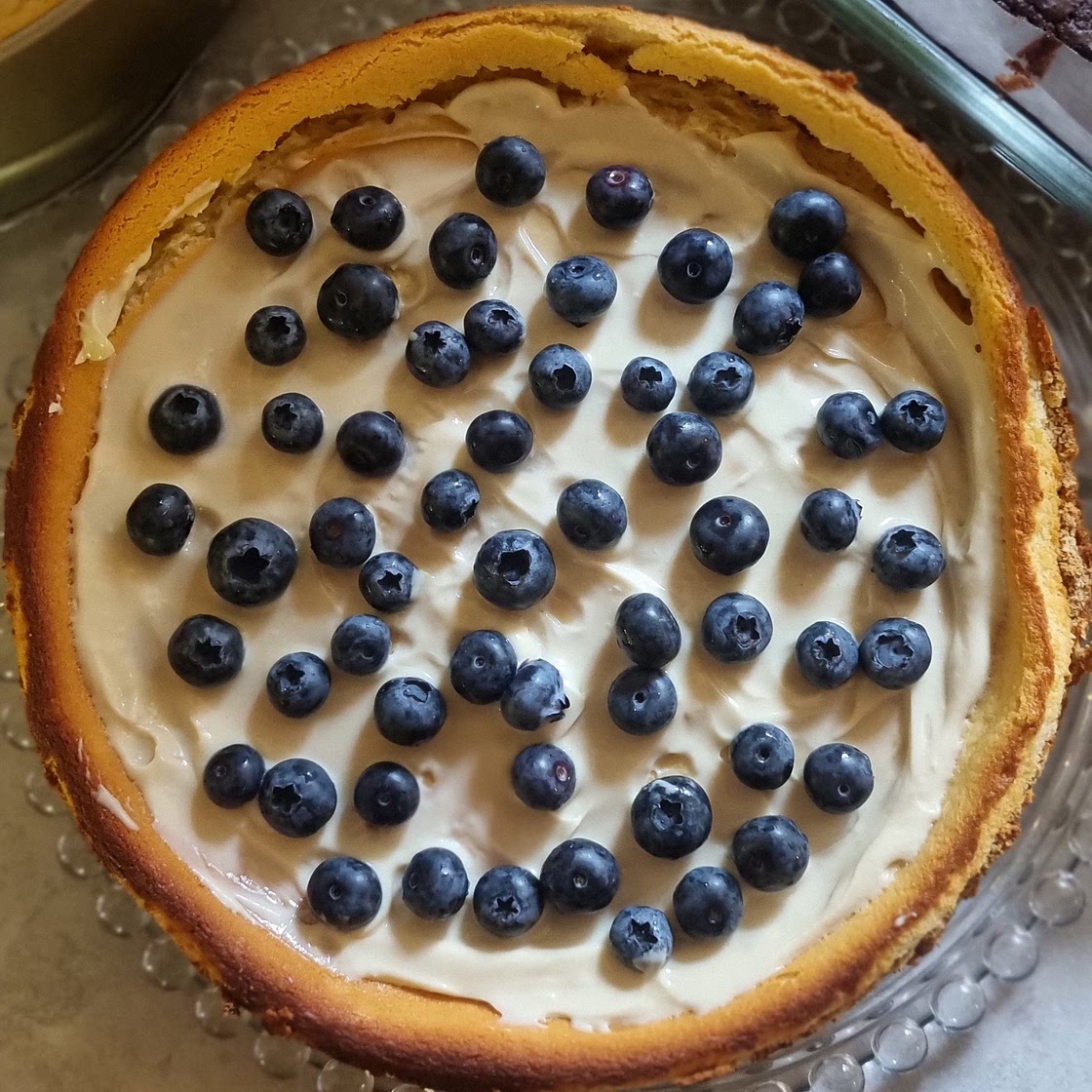 Baked Blueberry cheesecake