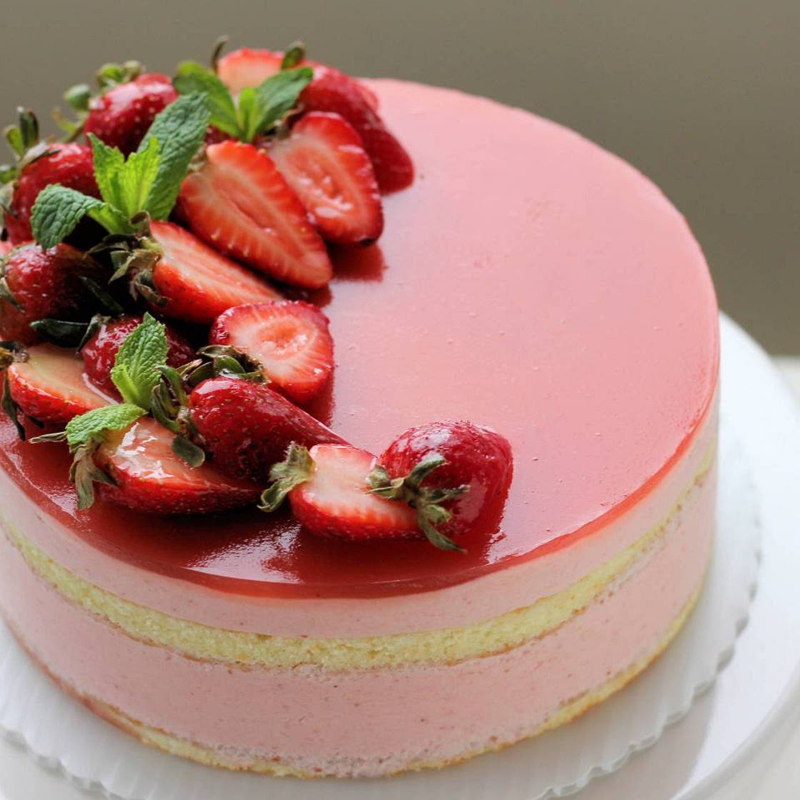 Strawberry Mousse Cake