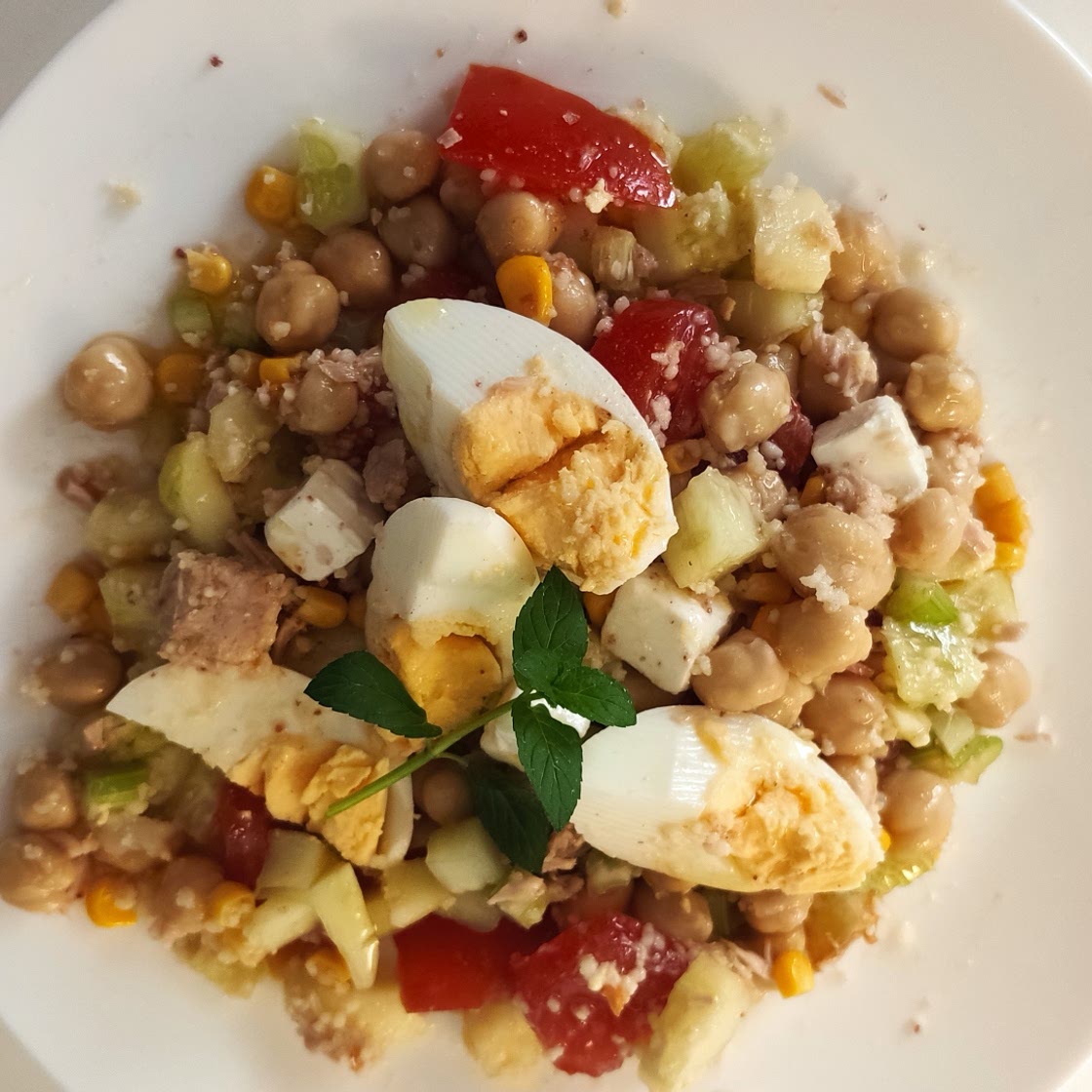 Ensalada fresca de garbanzos
