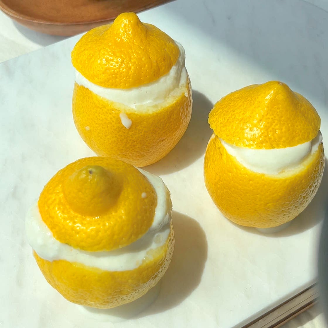 3-ingredient lemon ice cream 🍋✨