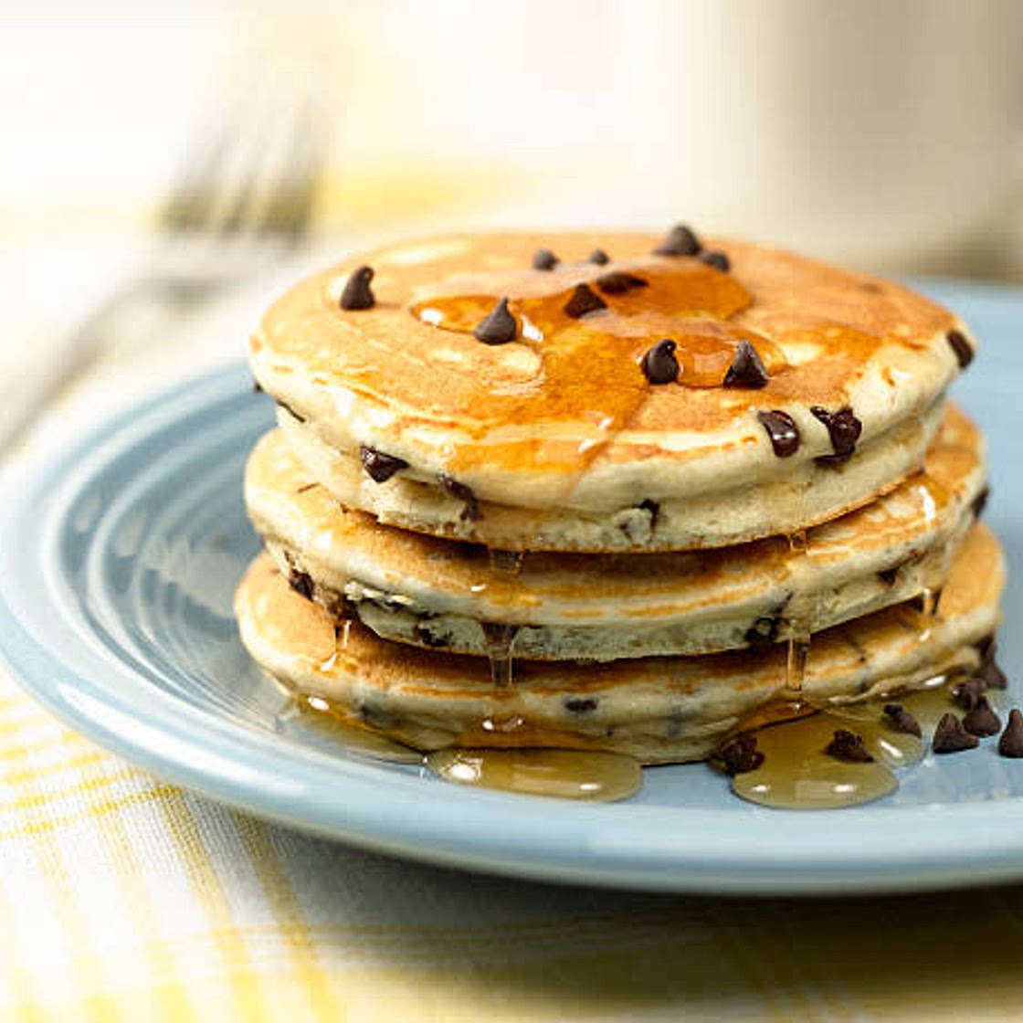 Homemade Chocolate Chip Pancakes