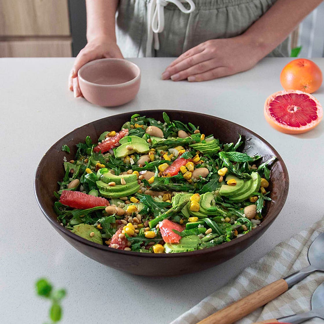 PRIMAVERA SALAD WITH SPICY GRAPEFRUIT VINAIGRETTE