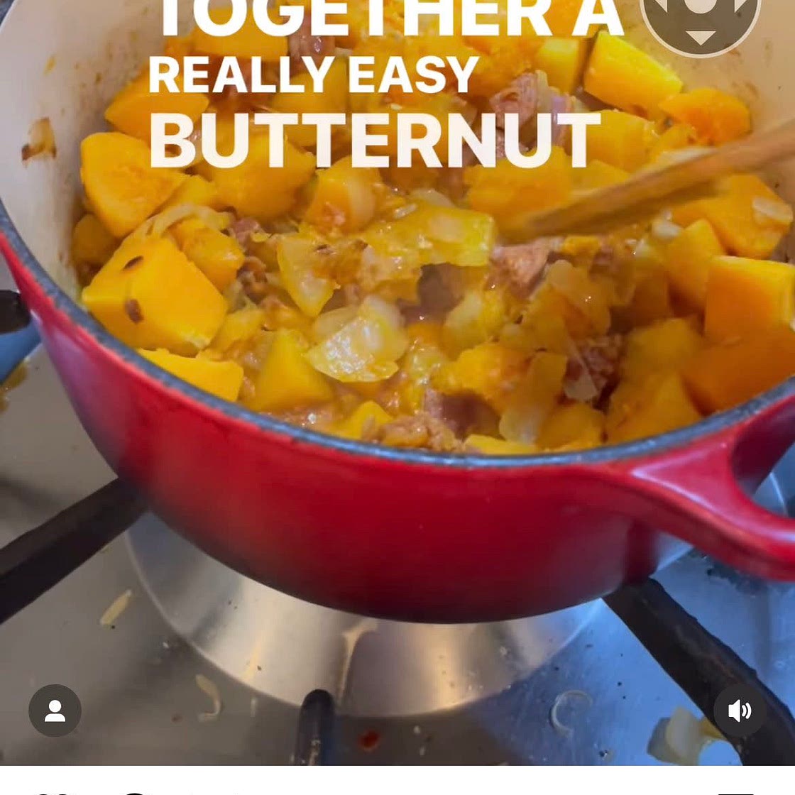  Butternut stew with chorizo