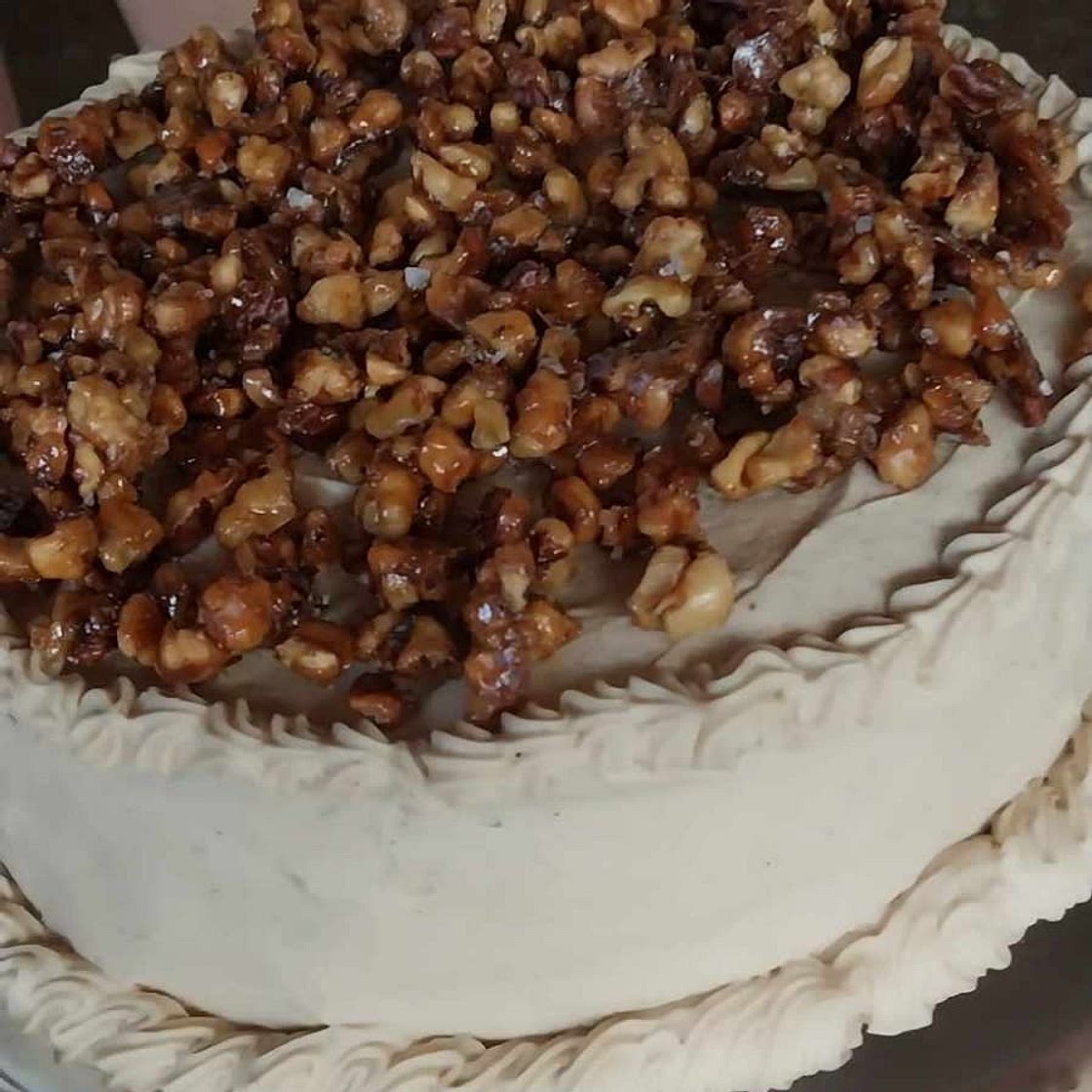 Apple Spice Cake with Brown Sugar Frosting