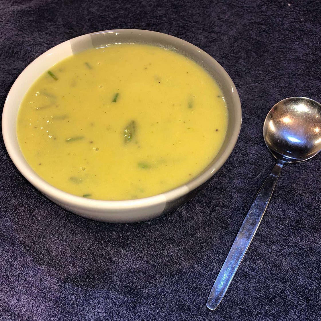 Asparagus Soup with Lemon and Parmesan