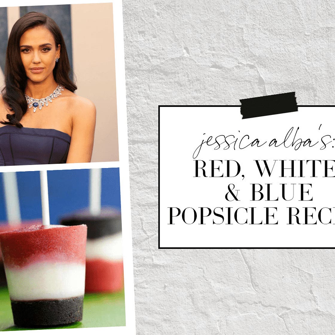 How to Make Jessica Alba’s Recipe for Red, White & Blue Popsicles