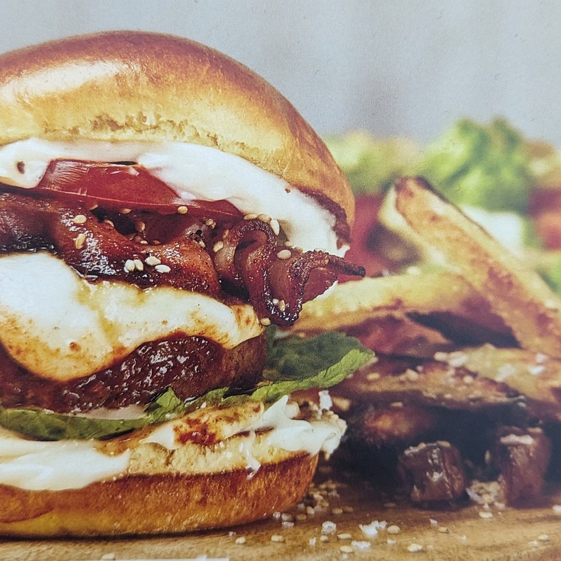 Korean-Style Beef & Candied Bacon Burger