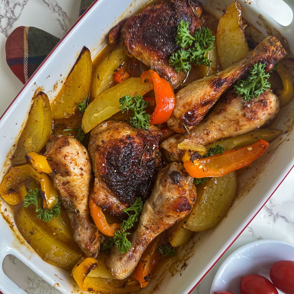Mediterranean Baked Chicken Dinner