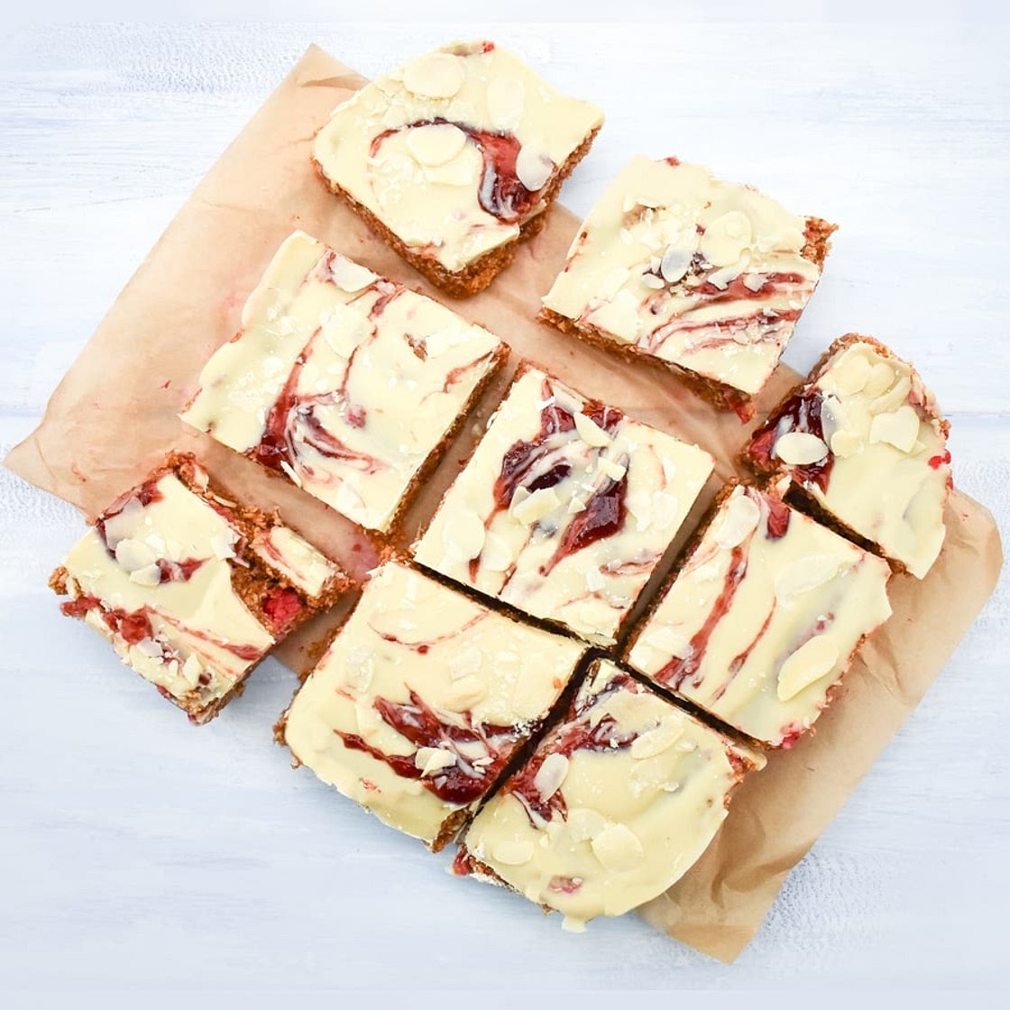 Vegan Raspberry Almond Bars - No-Bake Recipe