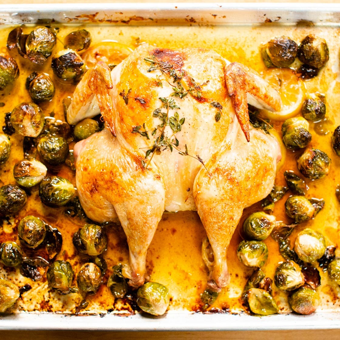 Lemon & Herb Spatchcock Chicken