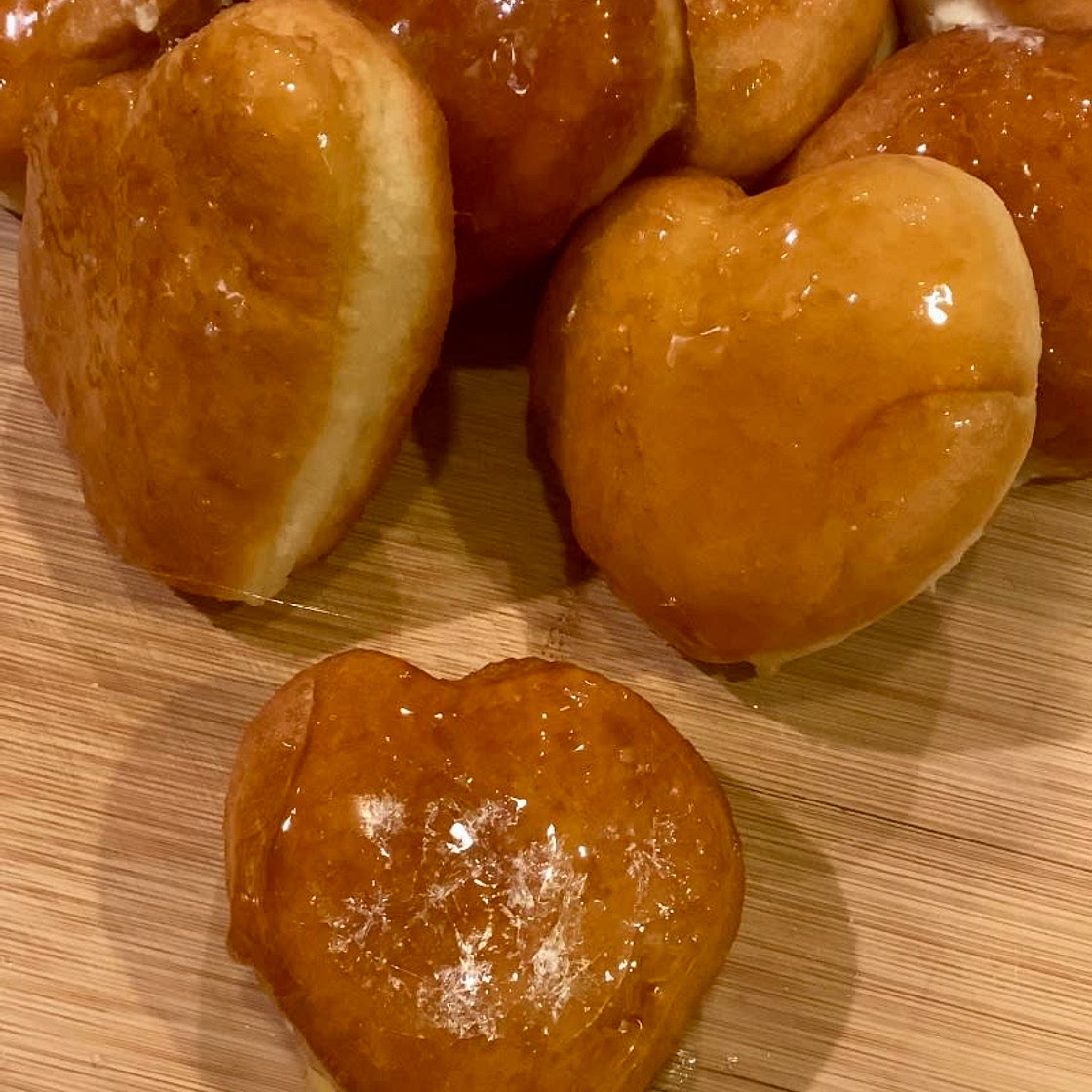 Heart Crème Brûlée Donuts