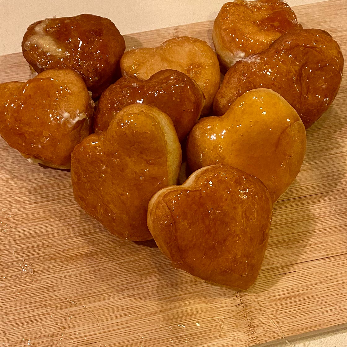 Heart Crème Brûlée Donuts