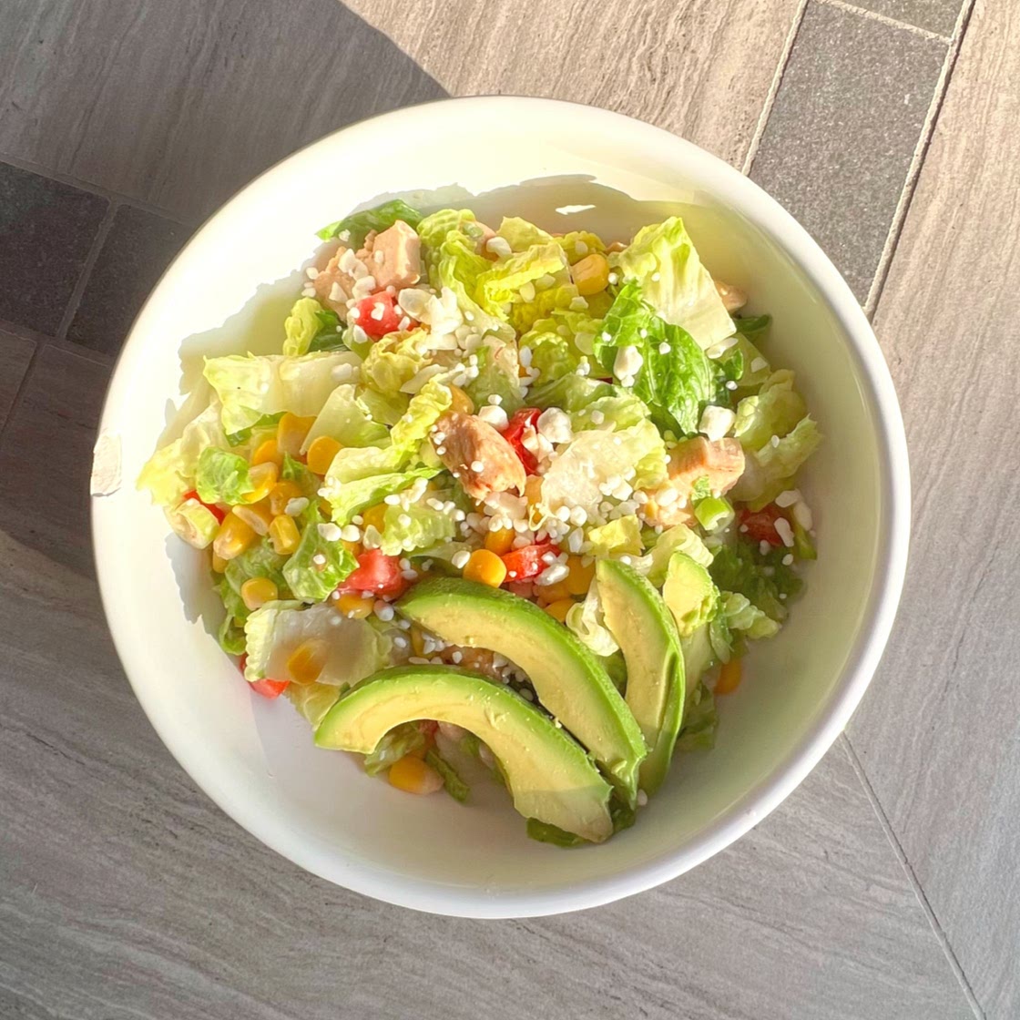 Southwest Chicken Salad with Cilantro Lime dressing