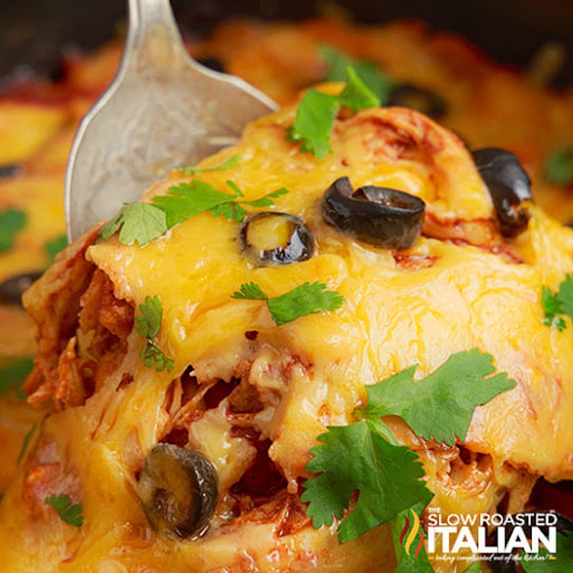 Slow Cooker Enchilada Casserole