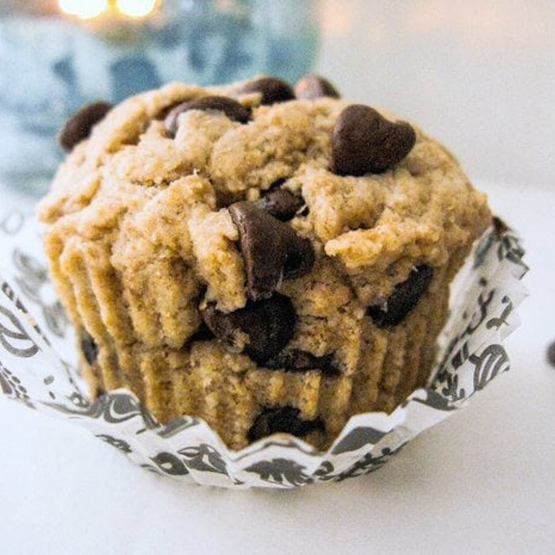 Single Serving Healthier Chocolate Chip Muffin