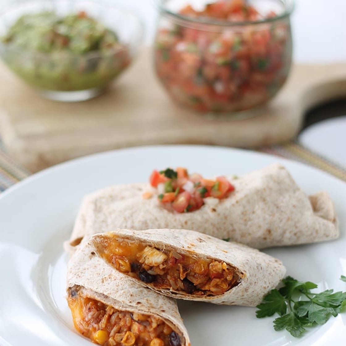 On-the-Go Chicken Burritos