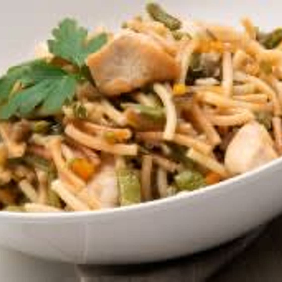 Fideos a la cazuela con pavo