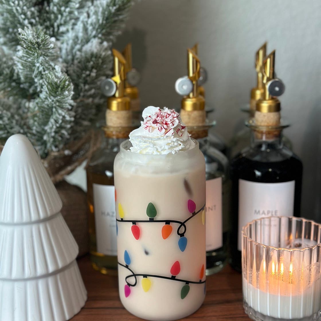 Peppermint Bark Iced Mocha