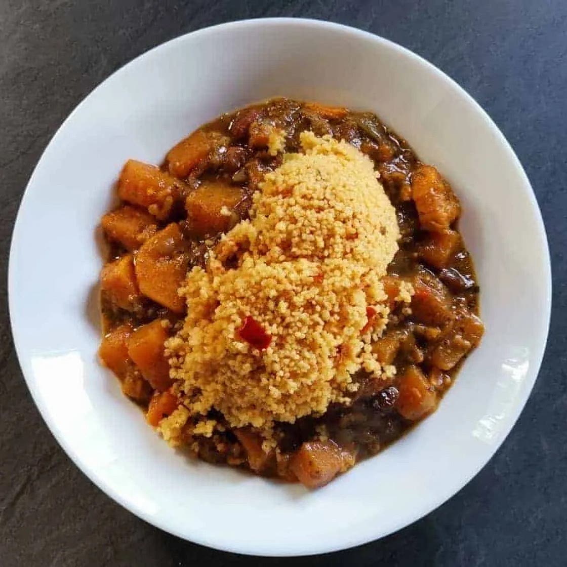 Sweet potato and butternut squash tagine