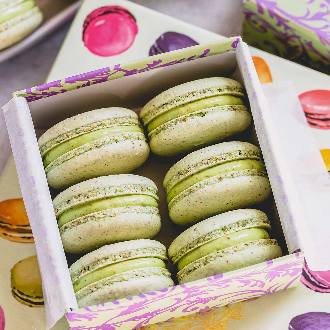 Pistachio Macarons