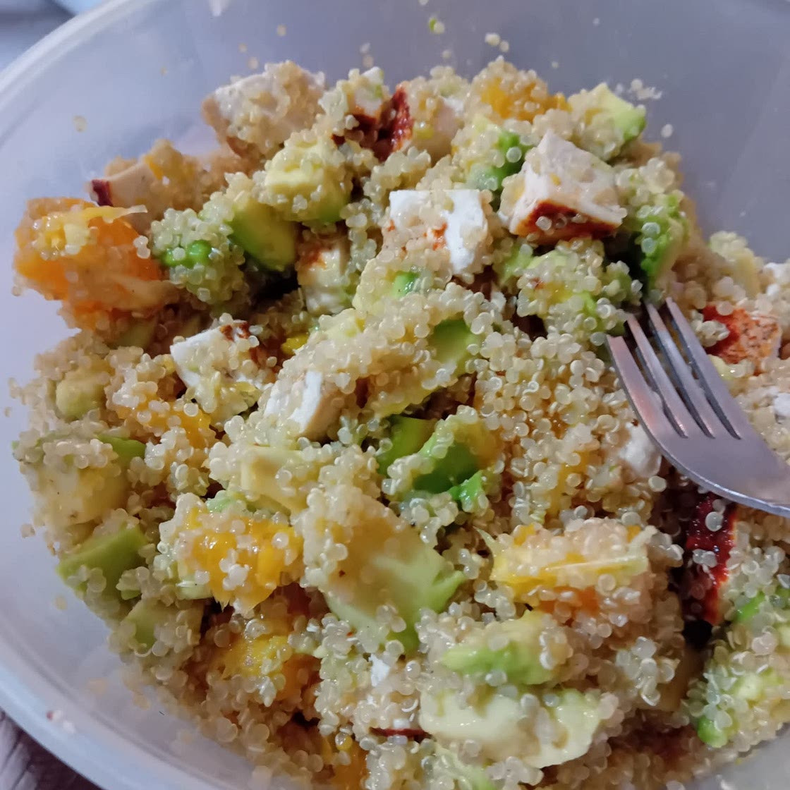 Citrus Chicken Quinoa Salad with Avocado & Orange