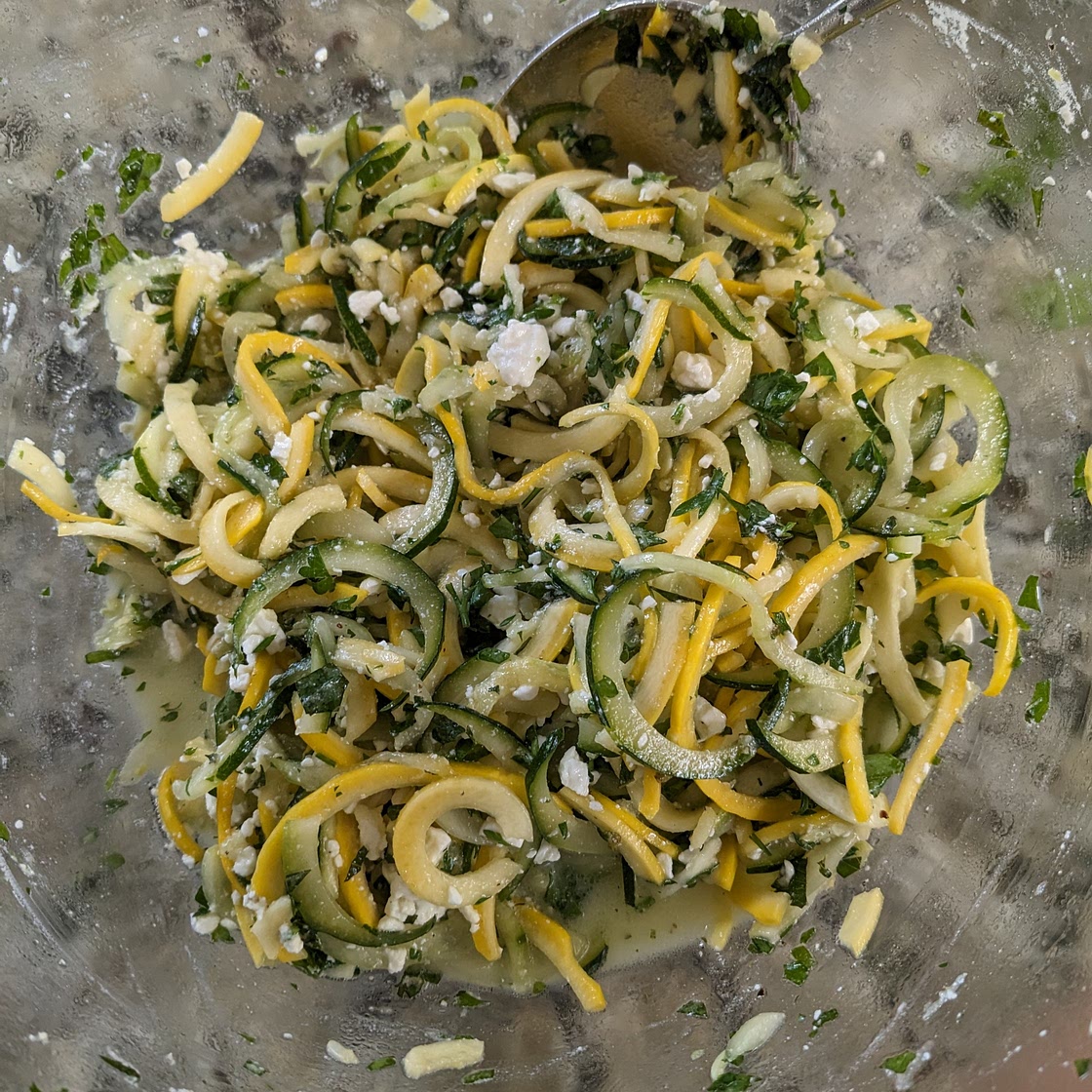 Yellow squash salad