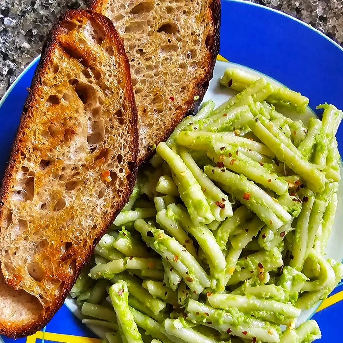 Garlic Scape and Basil Pesto