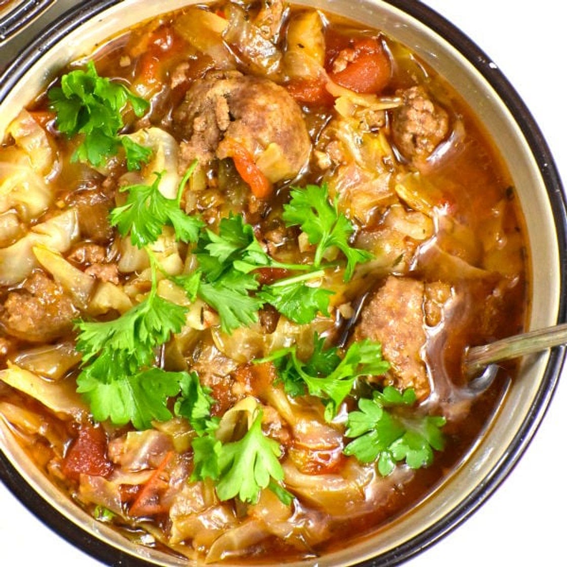 Meaty Cabbage Soup
